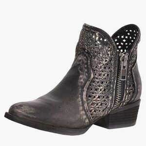 🆕 boot barn Circle G laser cut out ankle western‎ boots SZ 6.5